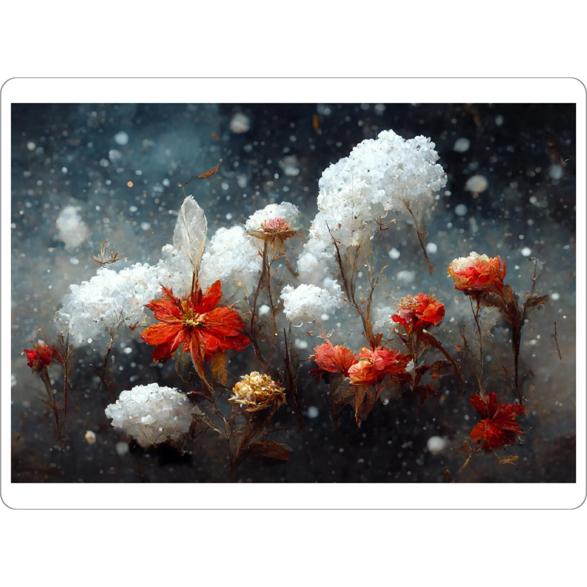 Tischset "Stiller Schnee" artboxONE - Natur,Floral,Weihnachten
