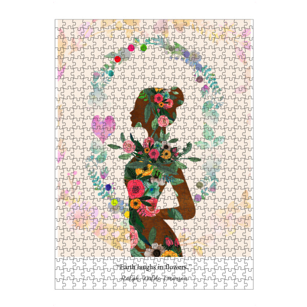 Puzzle Ravensburger "The Earth laughs in flowers" artboxONE - Typografie