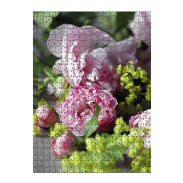 artboxONE Puzzle "Rosa Pfingstrosen Blumenstrauß" artboxONE - Natur,Floral