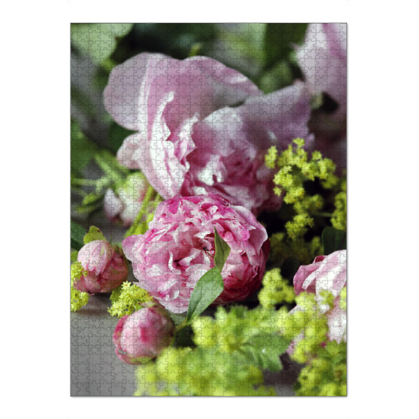 Puzzle Ravensburger "Rosa Pfingstrosen Blumenstrauß" artboxONE - Natur,Floral