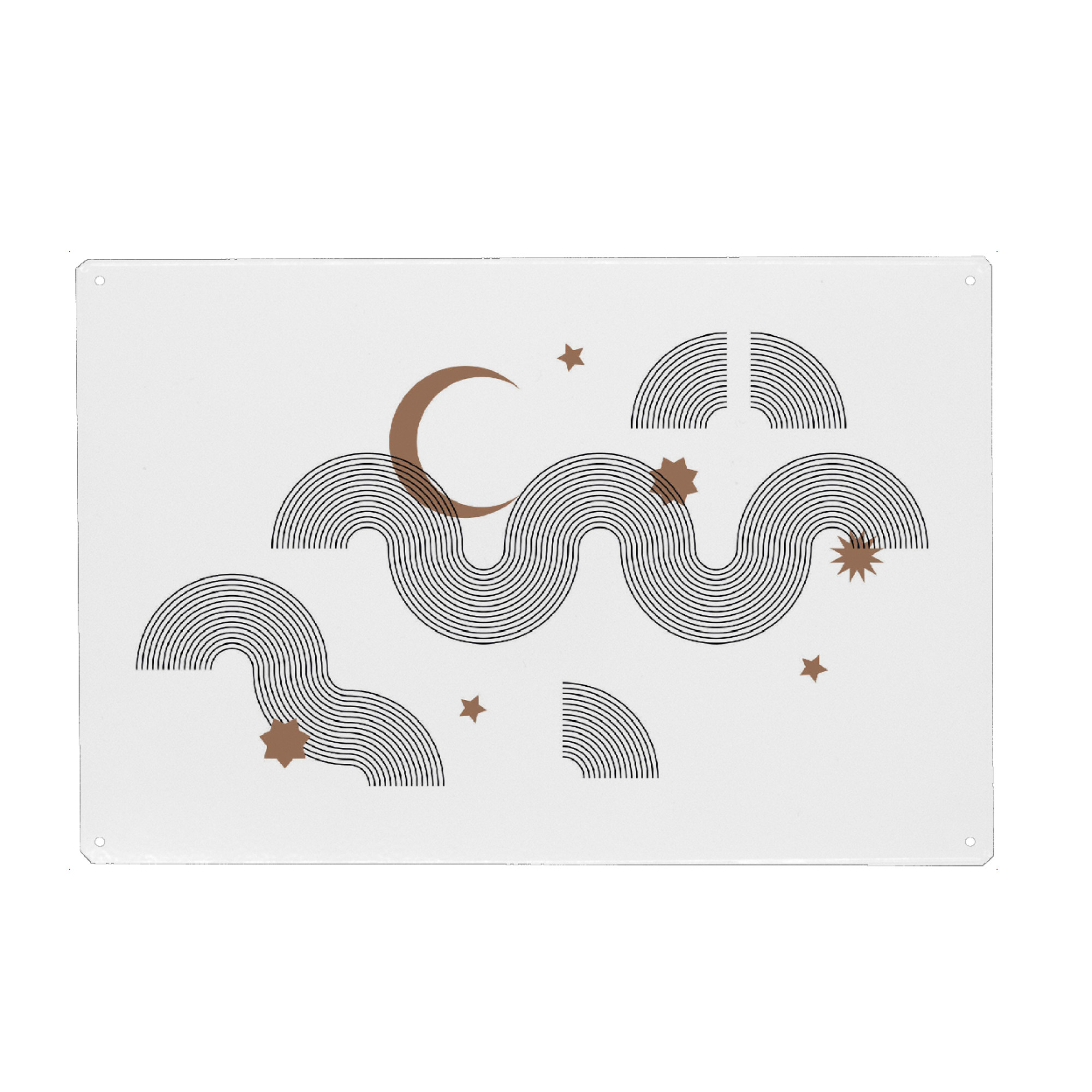 Metall Poster "Wolken in der Nacht" artboxONE - Natur,Abstrakt