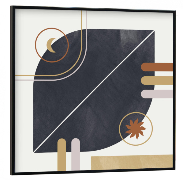 Poster mit schwarzem Rahmen 30x30 cm "Geometrische Formen" artboxONE - Abstrakt,Geometrie