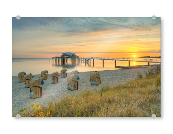 Acrylglasbild "Timmendorfer Strand" artboxONE - Natur,Reise,Reise / Strand und Meer