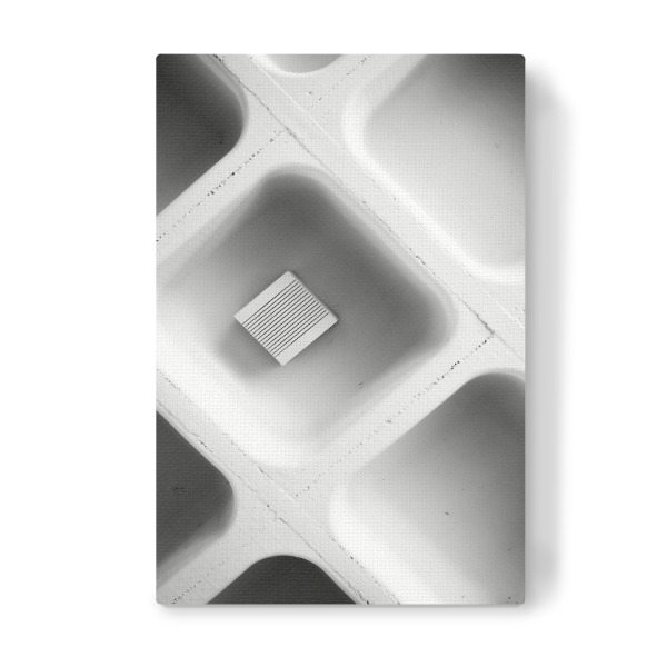 Leinwandbild "Der Klang der Stille" artboxONE - Abstrakt,Schwarzweiß,Architektur
