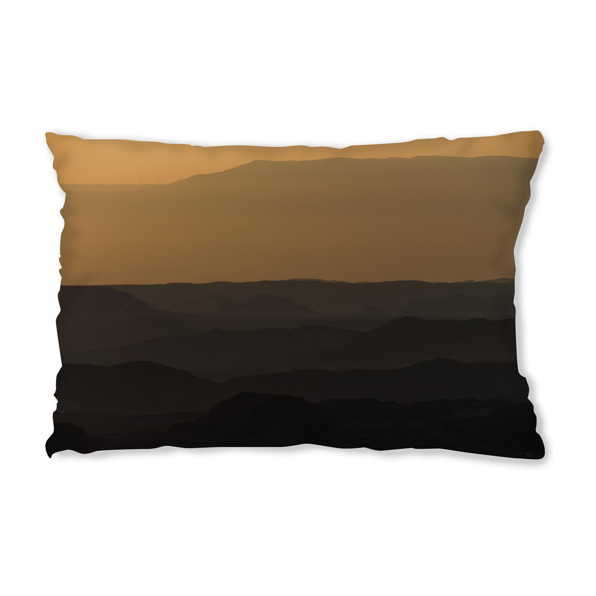 Design-Kissen "Brauner Sonnenaufgang" artboxONE - Natur,Reise,Reise / Asien,Reise / Länder