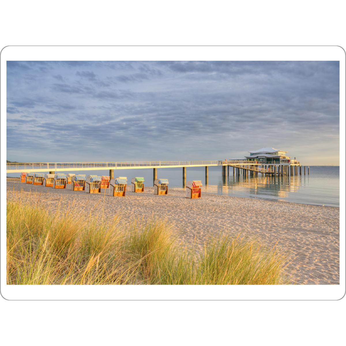 Tischset "Morgens am Timmendorfer Strand" artboxONE - Reise,Musik,Reise / Strand und Meer