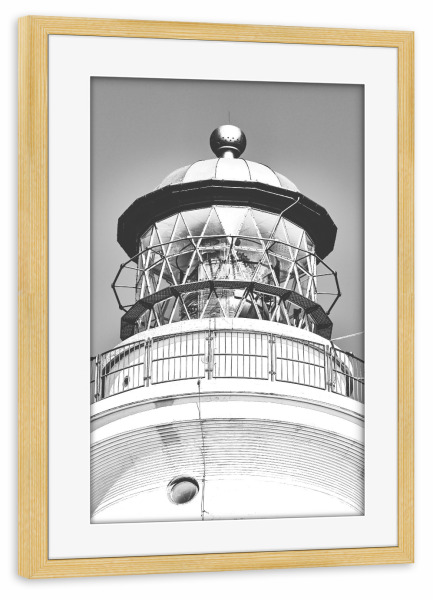 Poster mit Rahmen kiefer "Hirtshals Fyr" artboxONE - Architektur,Reise / Strand und Meer