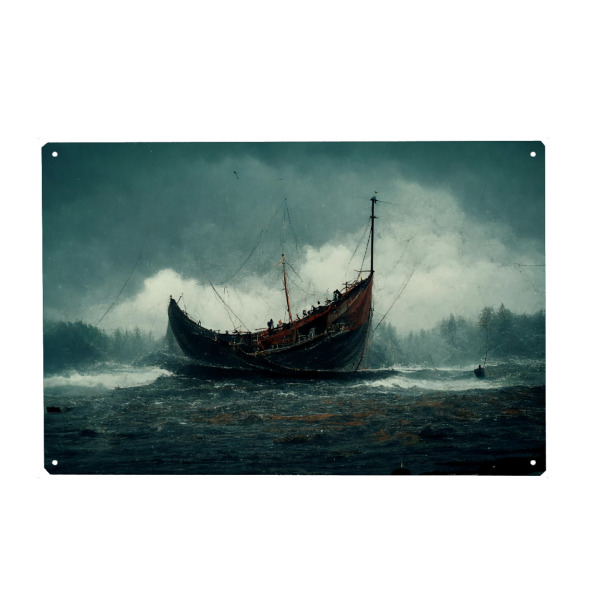 Holzbild "Altes Schiff" artboxONE - Natur,Abstrakt,Fiktion