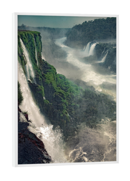Poster mit weißem Rahmen "Iguazu Wasserfälle, Brasilien" artboxONE - Natur,Reise