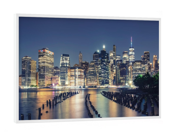 Poster mit weißem Rahmen "Der große Apfel" artboxONE - Städte,Städte / New York,Reise,Architektur,Reise / Länder