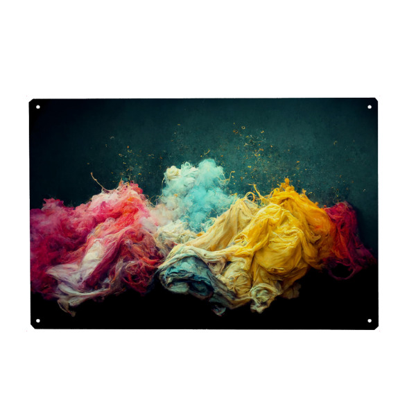 Holzbild "Pigmente und Stoff" artboxONE - Abstrakt,Liebe
