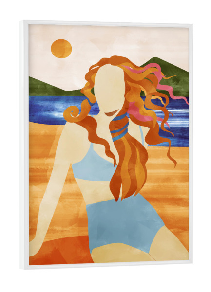 Poster mit weißem Rahmen "Venus im Sonnenuntergang" artboxONE - Natur,Abstrakt,Menschen