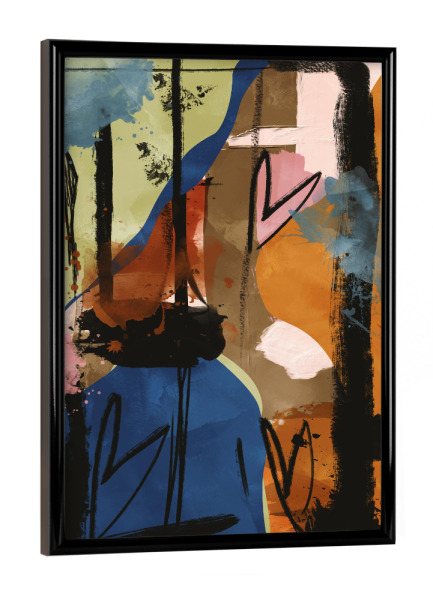 Poster mit schwarzem Rahmen "Liebe für abstrakte Kunst" artboxONE - Abstrakt,Geometrie,Streetart