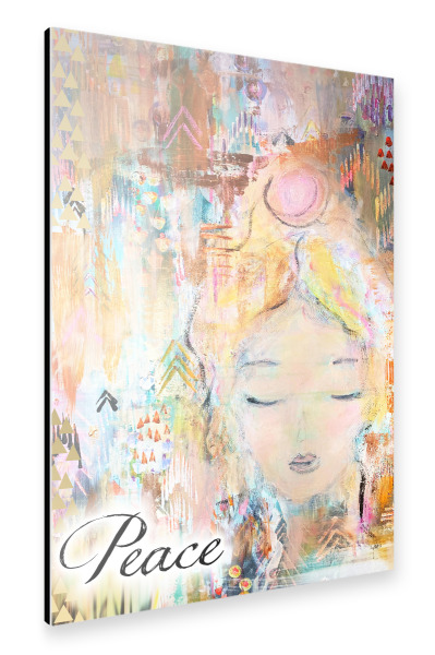 Alu-Dibond "Peace" 30x20 cm artboxONE
