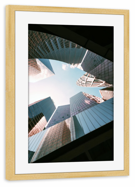 Poster mit Rahmen kiefer "Finanzgebäude" artboxONE - Städte,Reise,Architektur,Städte / Paris,Reise / Länder