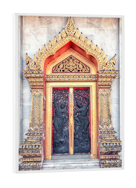 Poster mit weißem Rahmen "Thailändische Architektur" artboxONE - Städte,Reise,Architektur,Reise / Asien,Reise / Länder