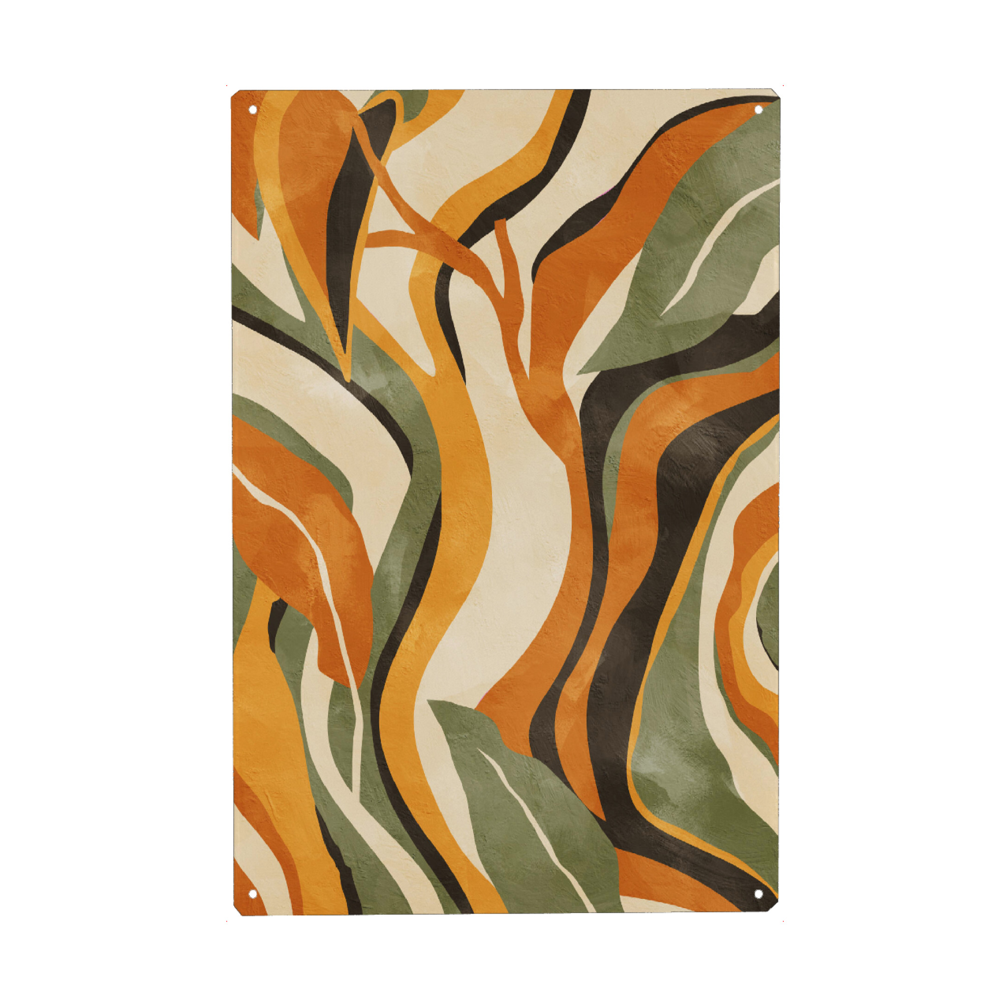 Metall Poster "Abstrakter Dschungel" artboxONE - Natur,Floral,Abstrakt