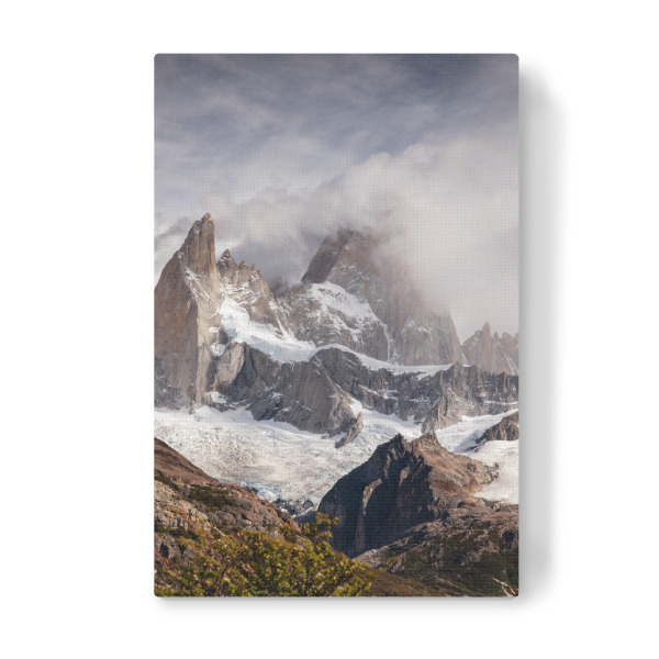 Leinwandbild "Moody Fitz Roy" artboxONE - Natur,Reise - Gebirge,Berg,Patagonien,Fitz roy,Wolken,Landschaft,Landscape,Herbst