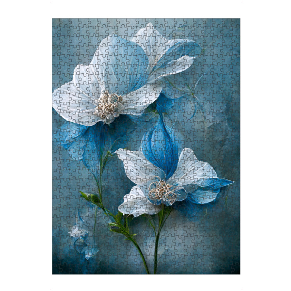 artboxONE Puzzle "Hellblaue Blume" artboxONE - Natur,Floral