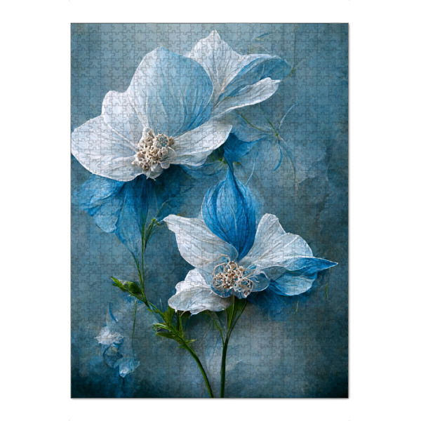 Puzzle Ravensburger "Hellblaue Blume" artboxONE - Natur,Floral