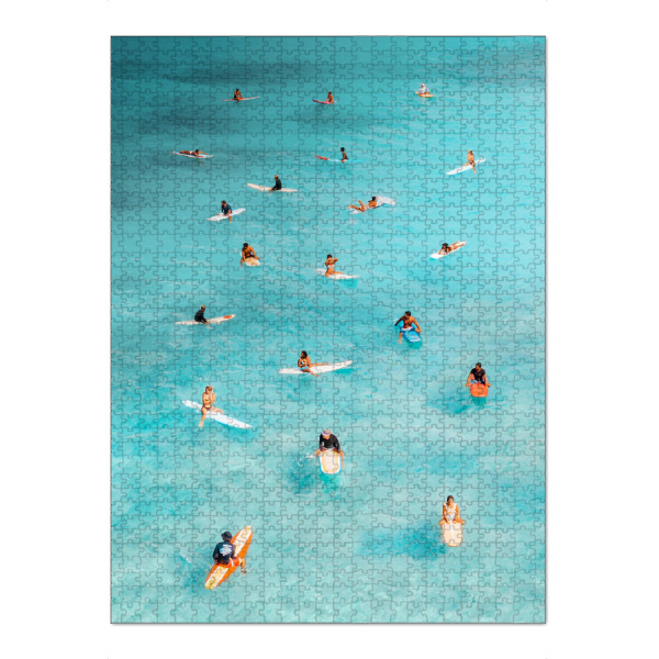 Puzzle Ravensburger "Warten auf Wellen" artboxONE - Natur,Für Kinder,Reise / Strand und Meer,Sport / Sommerspiele,Städte / Las Vegas