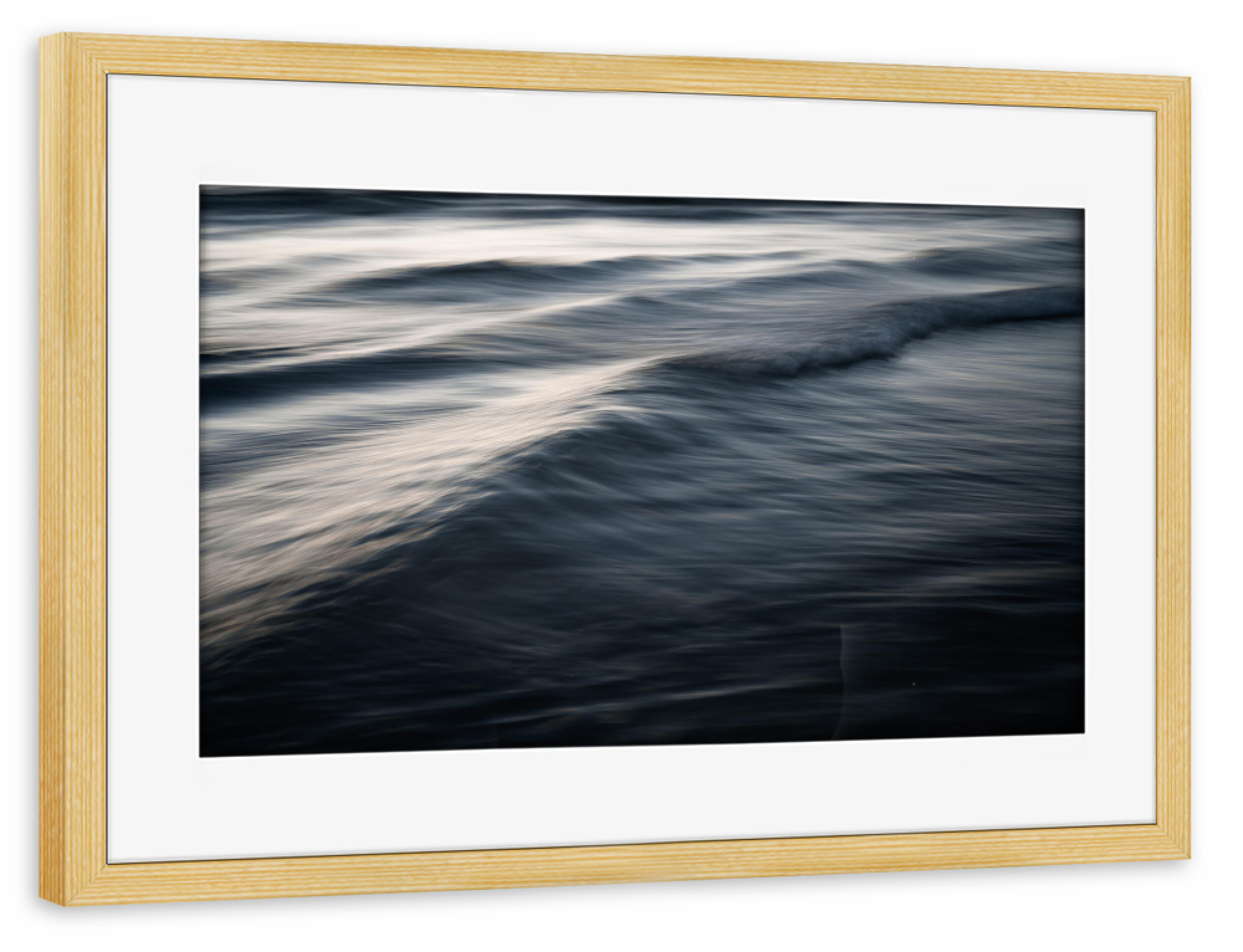 Poster mit Rahmen kiefer "Silberne Wellen" artboxONE - Natur,Reise / Strand und Meer,Für Mama,Für Papa