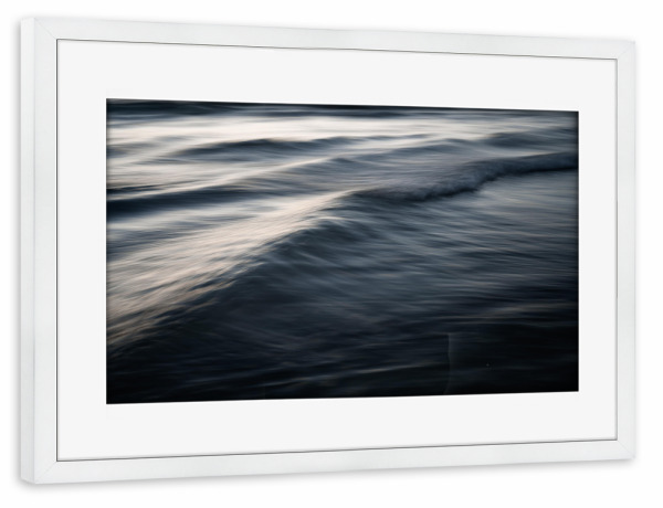 Poster mit Rahmen weiß "Silberne Wellen" artboxONE - Natur,Reise / Strand und Meer,Für Mama,Für Papa