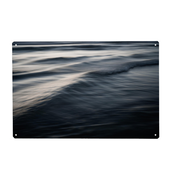 Holzbild "Silberne Wellen" artboxONE - Natur,Reise / Strand und Meer,Für Mama,Für Papa