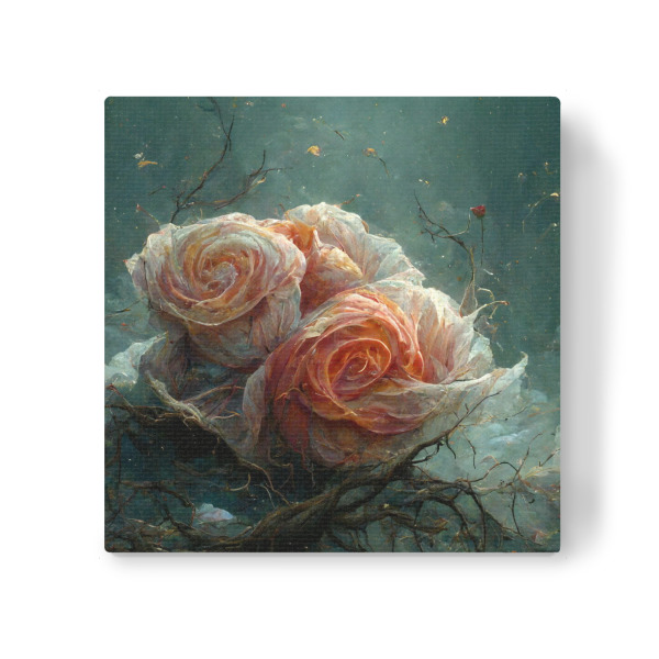 Leinwandbild "Fantasierosen" artboxONE - Natur,Floral,Abstrakt