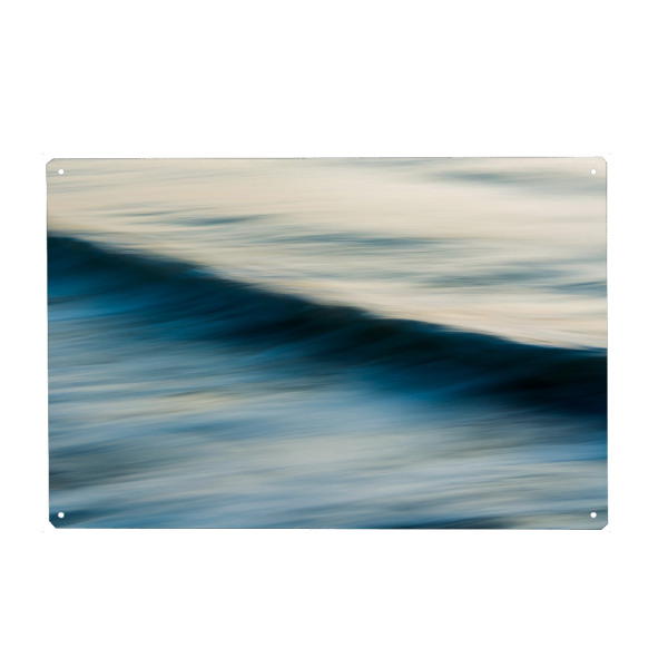 Metall Poster "Die sich bewegende Welle" artboxONE - Natur,Abstrakt,Reise / Strand und Meer