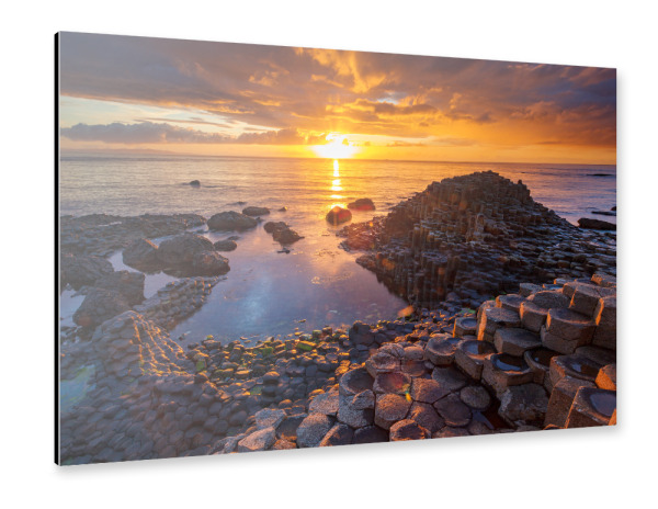 Alu-Dibond "Gaint ́s Causeway in Irland" 30x20 cm artboxONE