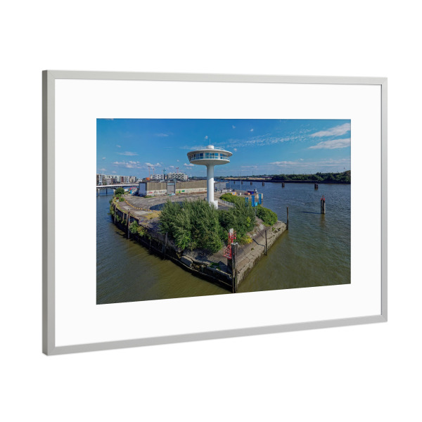 Poster mit Rahmen Silber "Hamburg - Lighthouse Zero" artboxONE - Städte,Städte / Hamburg,Reise,Architektur,Reise / Länder