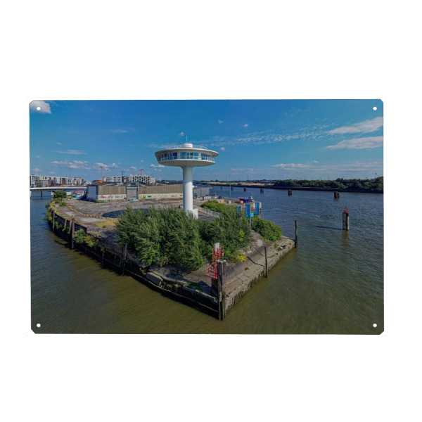 Metall Poster "Hamburg - Lighthouse Zero" artboxONE - Städte,Städte / Hamburg,Reise,Architektur,Reise / Länder