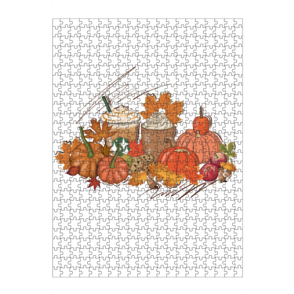 artboxONE Puzzle "Kürbis Set Design Herbst Herbst" artboxONE - Essen & Trinken / Obst & Gemüse,Festivals,Halloween