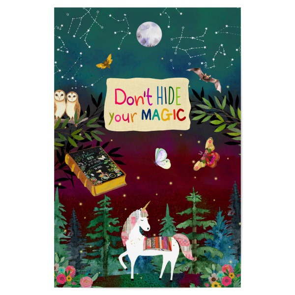 Poster "Einhorn - Don't hide your magic" artboxONE - Für Kinder