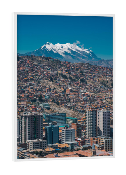 Poster mit weißem Rahmen "La Paz" artboxONE - Städte,Architektur,Reise / Länder