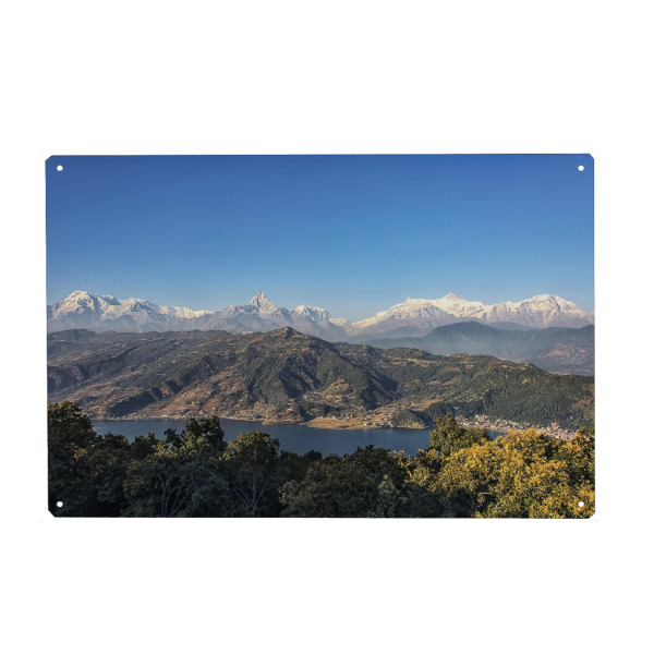 Holzbild "Phewa-See" artboxONE - Natur,Reise,Reise / Länder,Für Mama,Für Papa