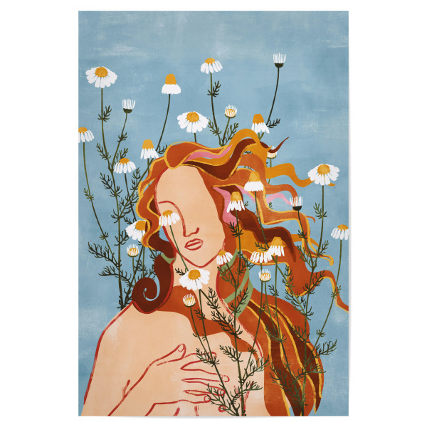 Poster 30x20 cm "Florale Venus" artboxONE - Natur,Floral,Abstrakt