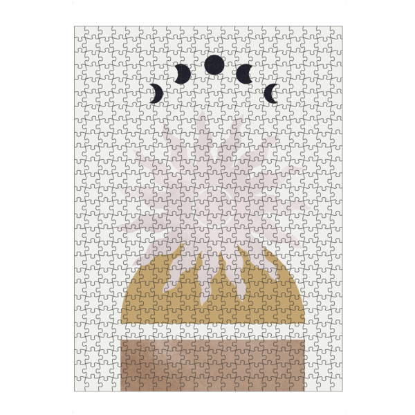 Puzzle Ravensburger "Mondphasen + Sonne" artboxONE - Abstrakt,Geometrie,Galaxy