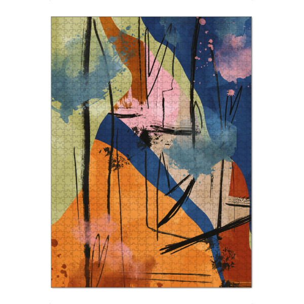 Puzzle Ravensburger "Abstract shapes" artboxONE - Abstrakt,Liebe,Streetart