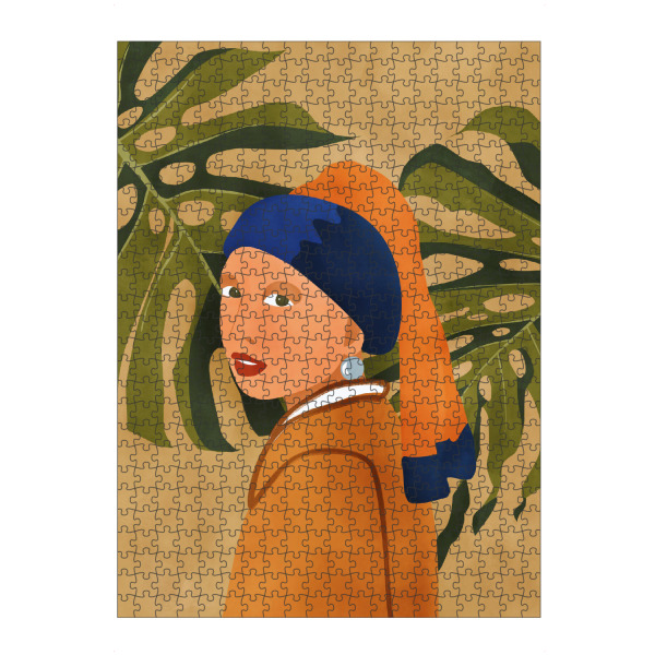 artboxONE Puzzle "Girl with nature" artboxONE - Natur,Floral,Abstrakt