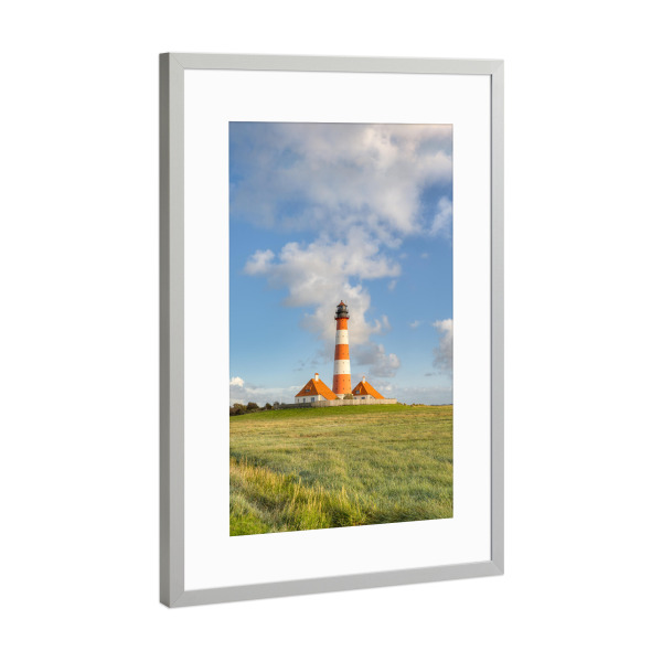 Poster mit Rahmen Silber "Leuchtturm in der Natur" artboxONE - Natur,Reise,Architektur,Reise / Strand und Meer
