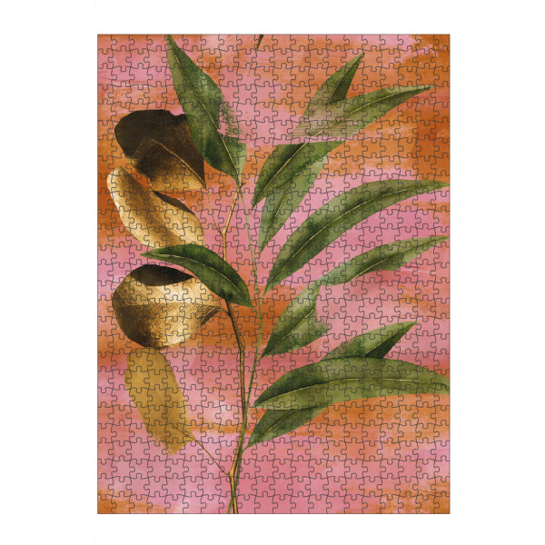 artboxONE Puzzle "Golden plant" artboxONE - Natur,Floral,Abstrakt