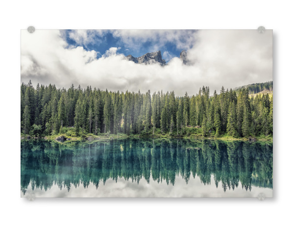 Acrylglasbild "Türkis Carezza" artboxONE - Natur,Reise,Reise / Länder