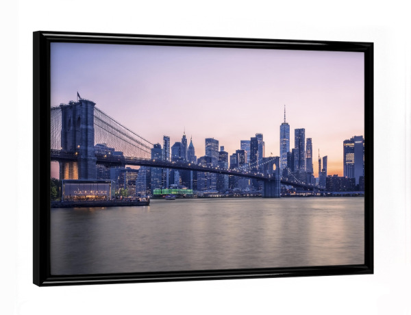Poster mit schwarzem Rahmen "Abend in New York" artboxONE - Städte,Städte / New York,Reise,Architektur,Reise / Länder
