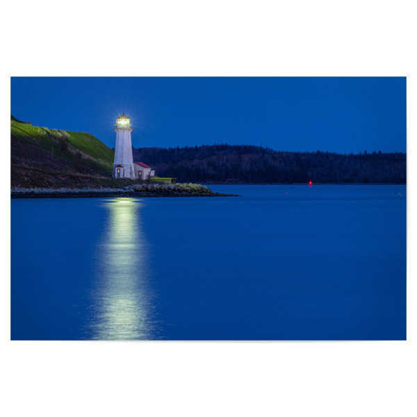 Poster "Der Leuchtturm von Halifax" artboxONE - Architektur - Halifax,Kanada,Skyline,Hafen,Nacht,Nova scotia,Neufundland,Leuchtturm