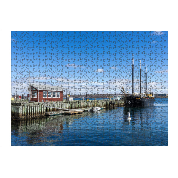 Puzzle Ravensburger "Segelschiff im Hafen von Halifax" artboxONE - Städte,Architektur,Reise / Länder