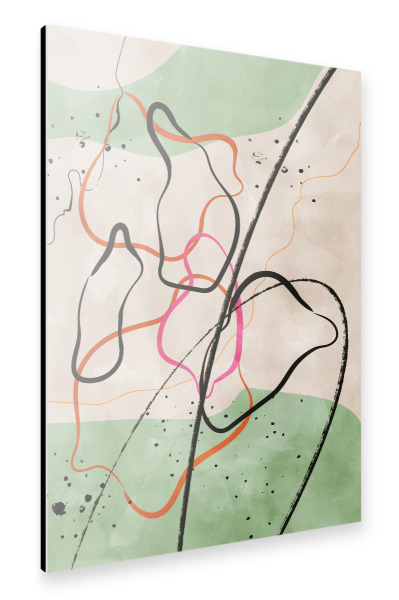 Alu-Dibond "Colorful Abstract Shapes" 30x20 cm artboxONE
