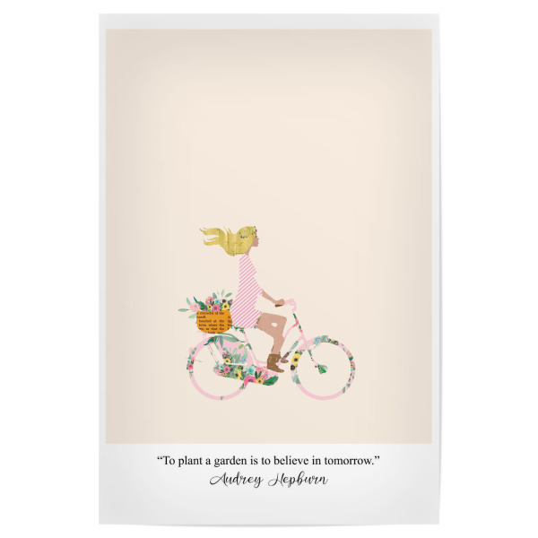 Poster 30x20 cm "Plant a a garden & believe" artboxONE - Floral