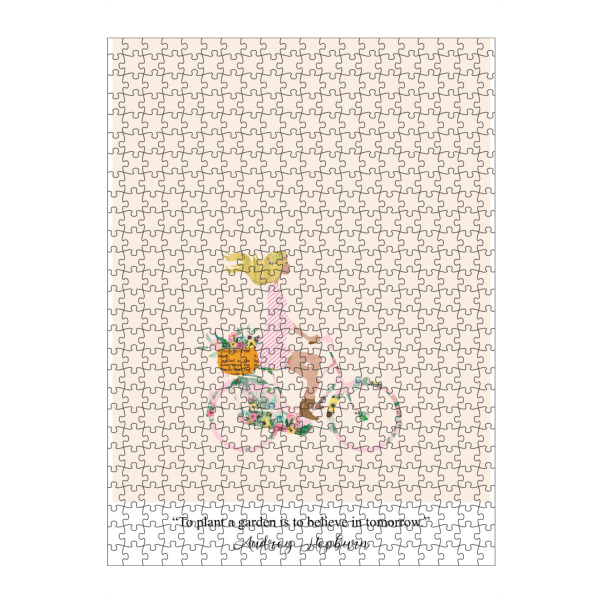 Puzzle Ravensburger "Plant a a garden & believe" artboxONE - Floral